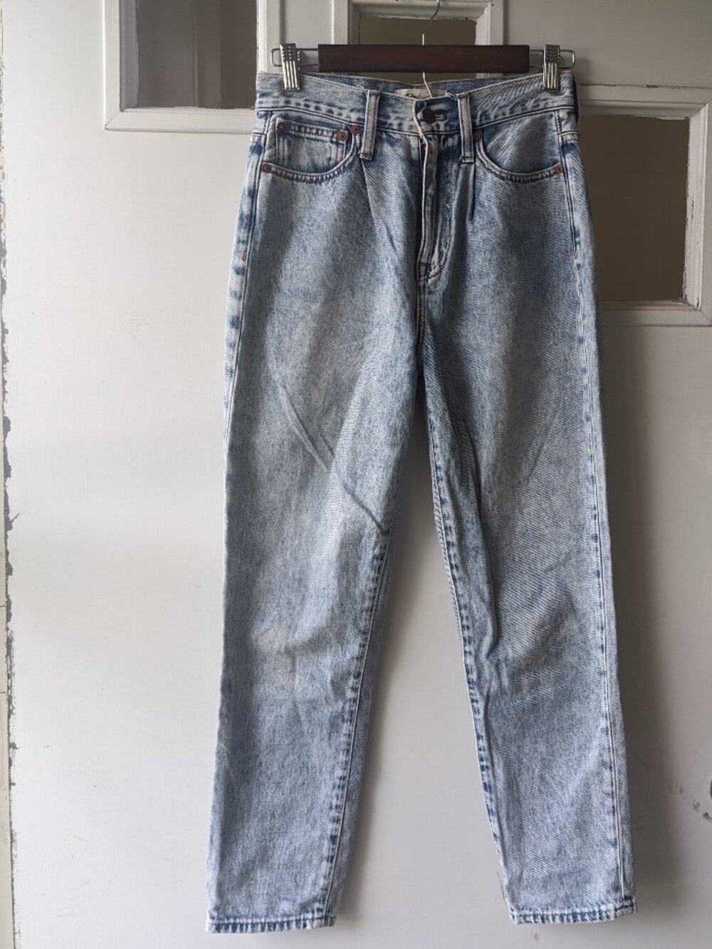 Madewell The Pleated Mom jean 24